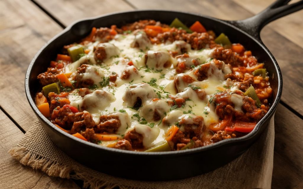 Ground Beef and Rice Skillet