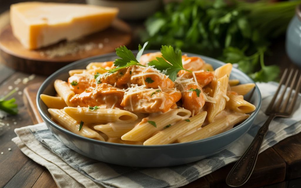 Buffalo Chicken Alfredo Pasta