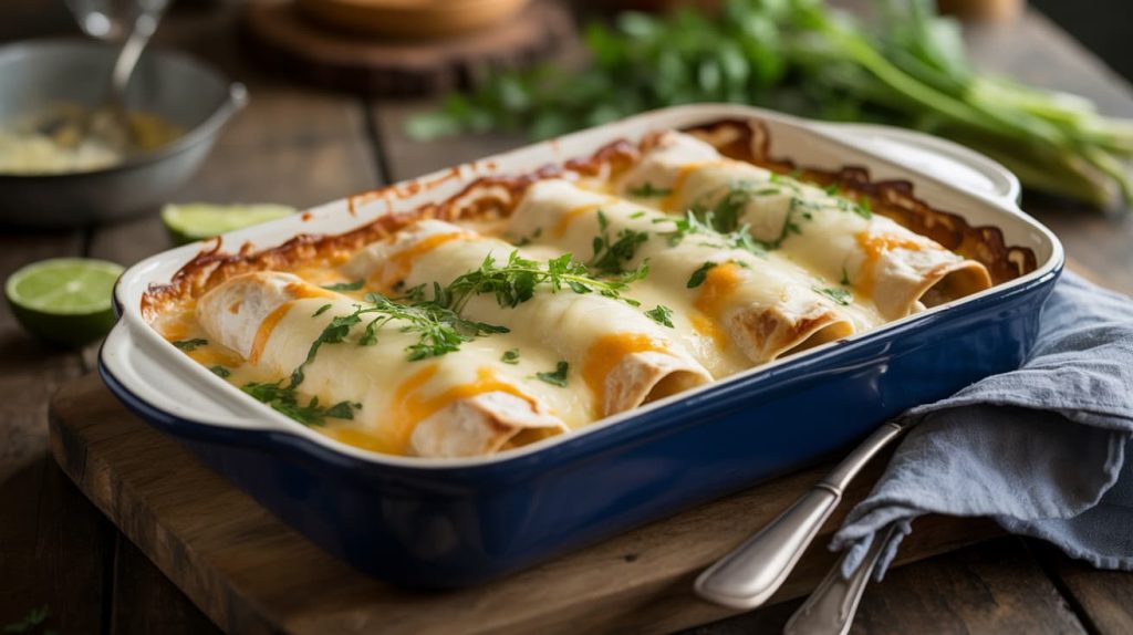 white chicken enchiladas